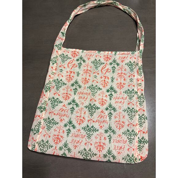 Free People Handbags - Free People Christmas floral print reusable tote bag